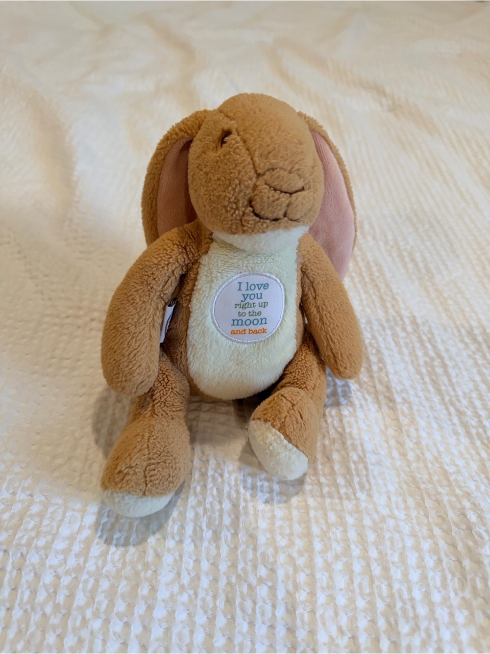 Guess How Much I Love You Bunny Plush Tan Beige Soft 25th Anniversary 7”x6”x5”
